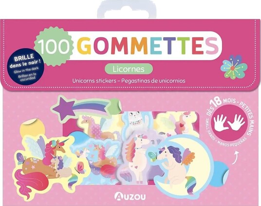 Auzou My First Stickers Unicorns Stickers Multi/Patterned One Size