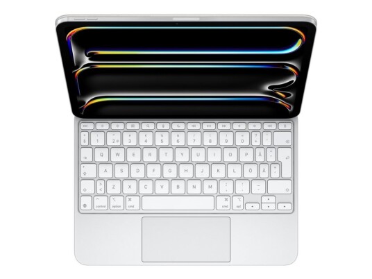 Apple Magic Keyboard - Tastatur Og Folioveske - Med Styrepute - Bakbelysning - Apple Smart Connector - Svensk - Hvit Apple Magic Keyboard - Tastatur Og Folioveske - Med Styrepute - Bakbelysning - Apple Smart Connector - Svensk - Hvit