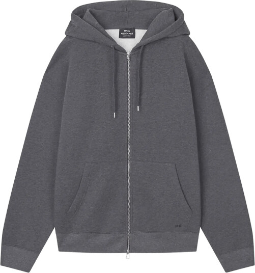 Mads Nørgaard Standard Luka Hoodie Zip Sweat Grey XL