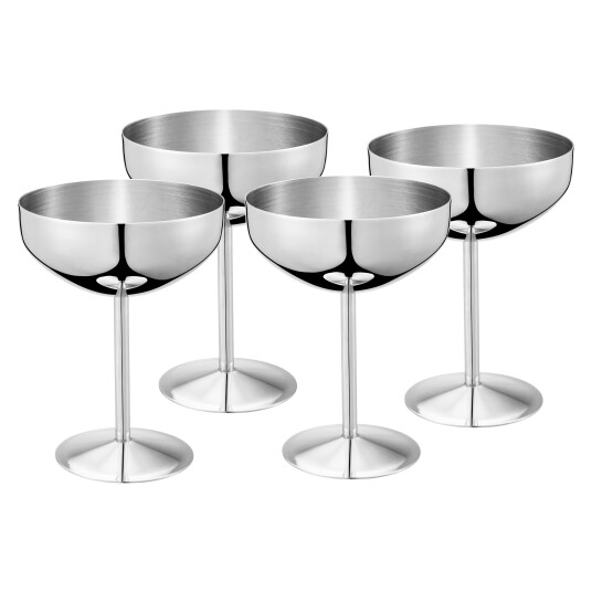 Dorre Dyane Ice Cream Goblet Stainless Steel 4 pack 14 cm Dorre Dyane Ice Cream Goblet Stainless Steel 4 pack 14 cm