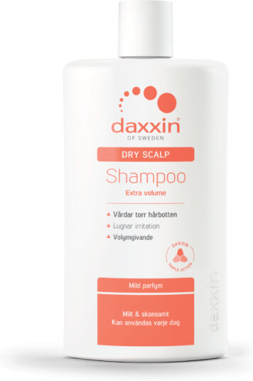 Daxxin Shampoo mot tørr hodebunn og for ekstra volum m/p 250 ml