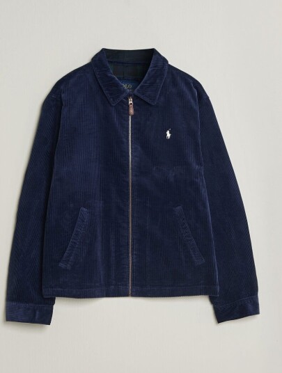 Polo Ralph Lauren Lined Corduroy Windbreaker Newport Navy