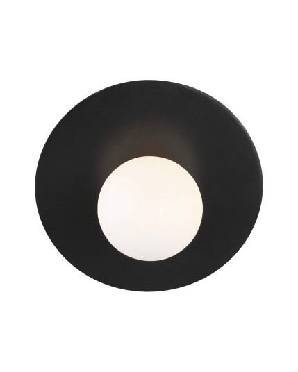 Visual Comfort Nodes Large Angled Sconce Midnight Black