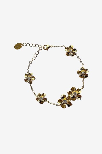 IOAKU   Armbånd LA Fleur Thin Bracelet Gold  Stainless Steel   Gull