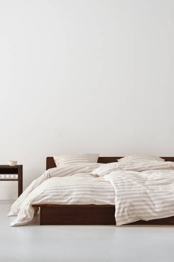 KAYO sengesett enkeltseng Beige/hvit 150X210 KAYO sengesett enkeltseng Beige/hvit 150X210
