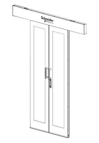 APC HyperPod Door Dual Sliding Doors - rackdør