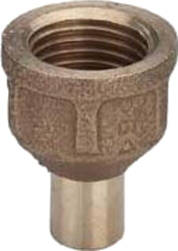 10 stk 18 mm x 3/4" loddeovergangsnippel/-muffe