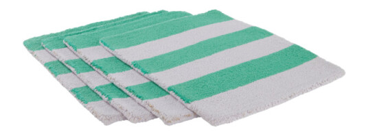 Kio STRIPE bordbrikke 4-pk Lys lilla/grønn
