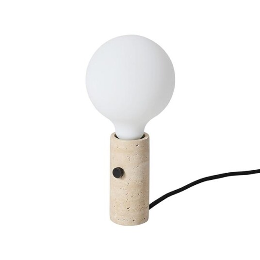 Made By Hand Core Taklampe/ Bordlampe Krem Travertine Made By Hand Core Taklampe/ Bordlampe Krem Travertine