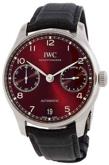 IWC Herreklokke IW500714 Portugieser Rød/Lær Ø42.3 mm