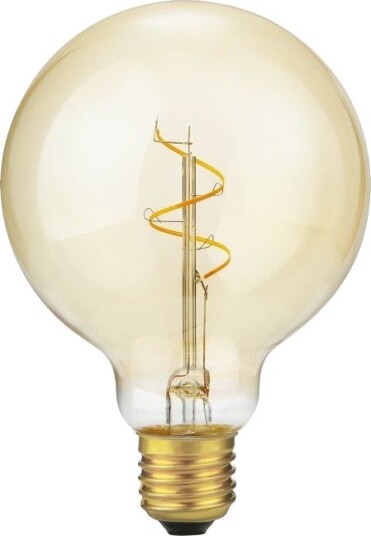 Spl E27 2,9W dimbar LED pære G95 Globe Slim Flex Filament 2200K Gold 250lm Dimbar : Dimbar Kulør : Ekstra varm Spl E27 2,9W dimbar LED pære G95 Globe Slim Flex Filament 2200K Gold 250lm Dimbar : Dimbar Kulør : Ekstra varm
