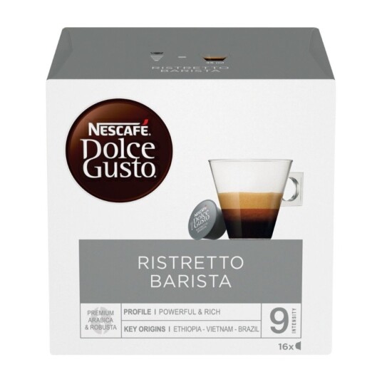 NESCAFE DOLCE GUSTO RISTRETTO BARISTA KAFFEKAPSLER 16 STK 12562598 NESCAFE DOLCE GUSTO RISTRETTO BARISTA KAFFEKAPSLER 16 STK 12562598
