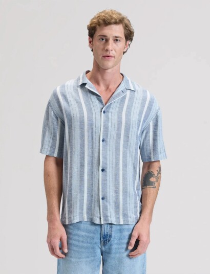 Lee Jeans Rlx Resort Shirt Blue XXL x 00 Lee Jeans Rlx Resort Shirt Blue XXL x 00