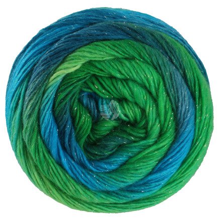 Lana Grossa Meilenweit Sparks Garn 7612 Sea Green Emerald Green Jade Petroleum Dark Green