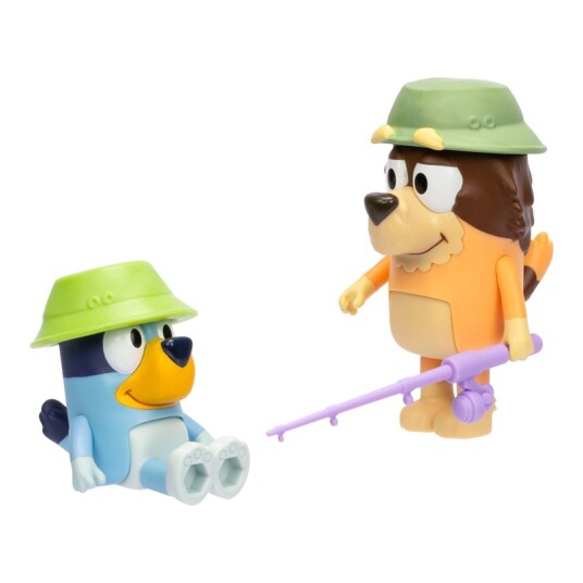 Bluey 2 Pakning Figursett Bluey og Bestefar"s Fisketur Bluey 2 Pakning Figursett Bluey og Bestefar"s Fisketur