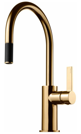 Tapwell Arm375 med Uttrekkbar tut Oksiderende Messing (TA-9426353)