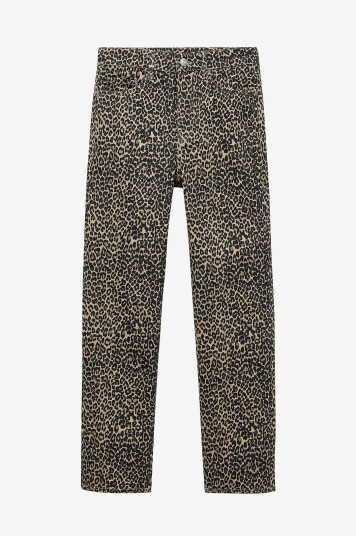 Mango Jeans Leopard Brun