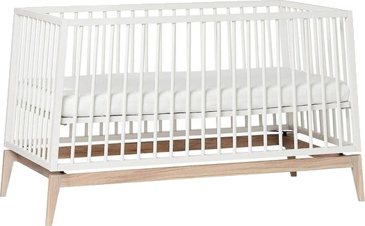 Leander Luna Babyseng 140x70 cm hvit/eik Leander Luna Babyseng 140x70 cm hvit/eik