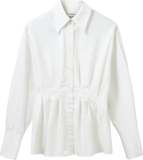 Sofie Schnoor Mikrasw Fitted Shirt With Pleats White 36
