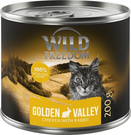 Wild Freedom Våtfôr Adult Golden Valley Kanin & Kylling 6 X 200 G