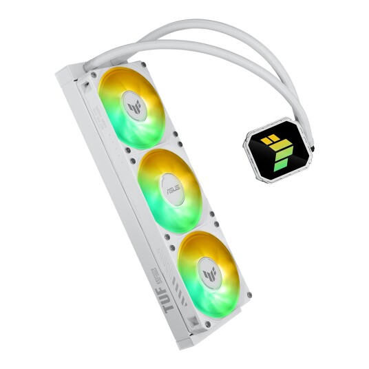 ASUS TUF Gaming LC III 360 ARGB Hvit Væskekjøler med Triple Fans ASUS TUF Gaming LC III 360 ARGB Hvit Væskekjøler med Triple Fans