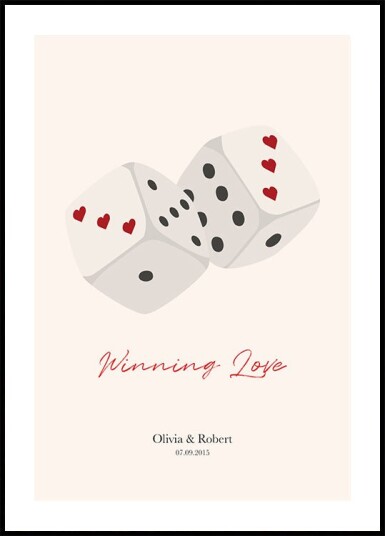 Winning Love Plakat Plakat / 100x150cm