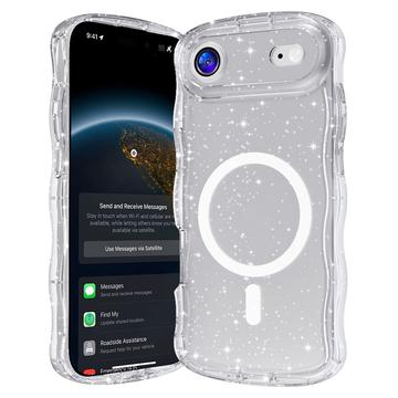 iPhone Air Wave Edge Laser Glitter MagSafe deksel Klar
