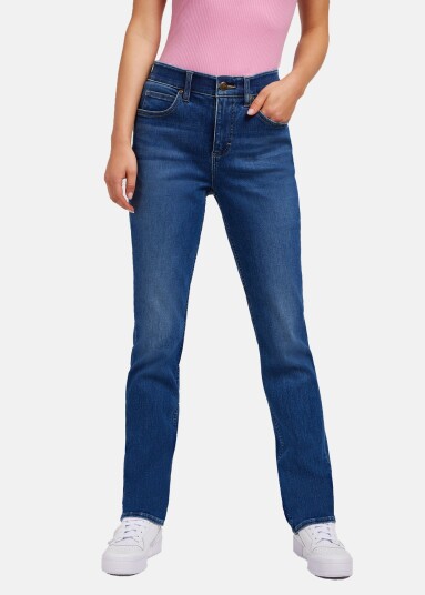 Lee Ulc Straight Cobalt Sheen 27/31 Hverdagsbukser