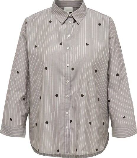 ONLY Carmakoma Carnew Lina Grace Str Emb Shirt Wvn Noos Brown 46 ONLY Carmakoma Carnew Lina Grace Str Emb Shirt Wvn Noos Brown 46