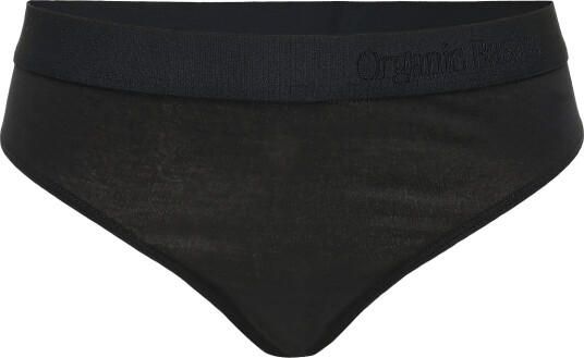 Organic Basics Soft Touch Thong Black S