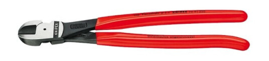 Knipex 74 91 250, Diagonal Tang, Kromvanadiumstål, Plast, Rød, 52 Mm, 250 Mm
