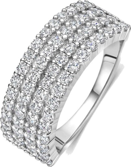 Ti Sento Ring i 925 sølv med zirkonia, str 56