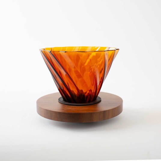 Aurora Wave Glass Dripper Orange Aurora Wave Glass Dripper Orange