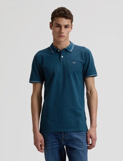 Lee Jeans Pique Polo Blue S x 00 Lee Jeans Pique Polo Blue S x 00