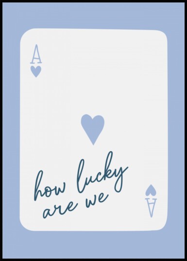 Lucky Ace of Hearts Plakat / 100x150