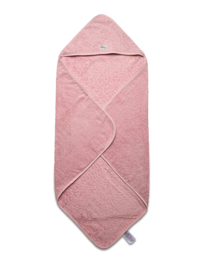 Pippi Organic Hooded Towel - Pink - ONE SIZE