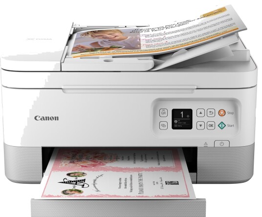 Canon Pixma TS7451a 3-i-1 inkjet-fargeskriver (hvit)