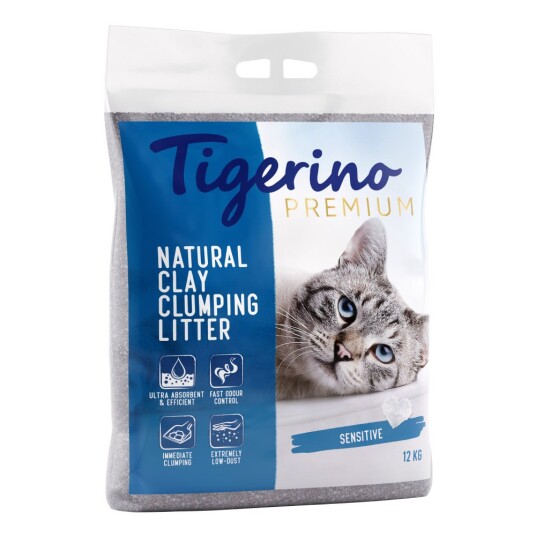 2 X 12 kg Tigerino Premium Kattesand Til Spesialpris! Sensitive Parfymfri 2 X 12 kg Tigerino Premium Kattesand Til Spesialpris! Sensitive Parfymfri