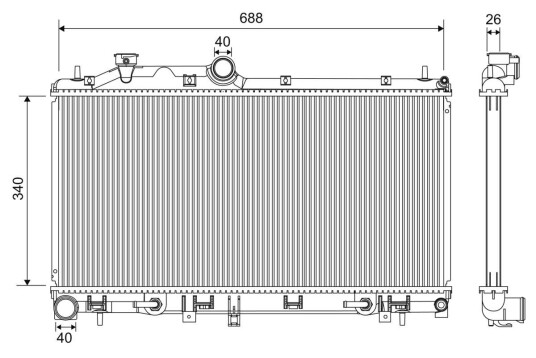Radiator VALEO 701196