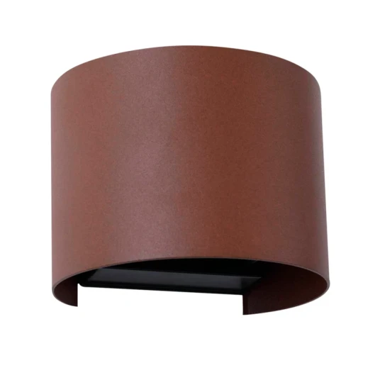 Lindby Dara Round LED Smart Utendørs Vegglampe Rust Lindby Dara Round LED Smart Utendørs Vegglampe Rust
