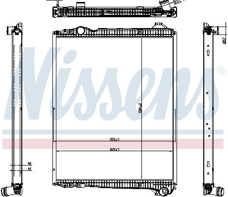 Radiator NISSENS 606323
