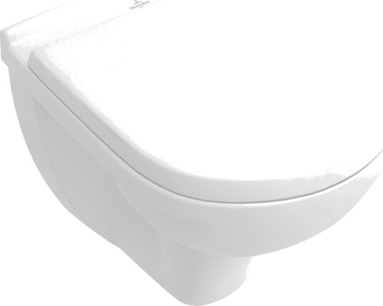 VILLEROY & BOCH O.NOVO COMPACT VEGGSKÅL M/ÅPEN SPYLEKANT HVIT ALPIN