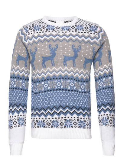 Happy Seasons The Traditional Christmas Sweater Blue - Blue - S