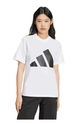 Adidas Essentials Big Logo Cotton T-Shirt t-skjorte dame White S