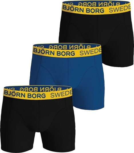 Björn Borg Boksershorts Cotton Stretch Boxer Sweden 3 pakning Flerfarget Björn Borg Boksershorts Cotton Stretch Boxer Sweden 3 pakning Flerfarget