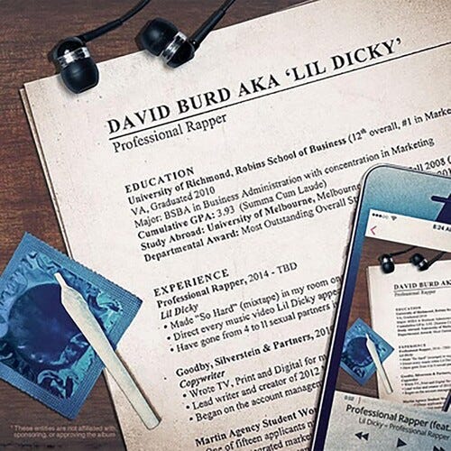 Lil Dicky Professional Rapper LP/Vinyl