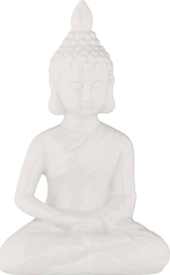 Rxs Hvit Buddha Figur 18 cm