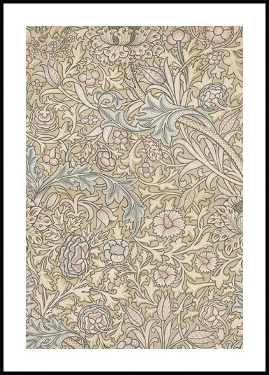 Ornate Floral Pattern by J.H. Dearle Plakat Plakat / 40x50cm Ornate Floral Pattern by J.H. Dearle Plakat Plakat / 40x50cm