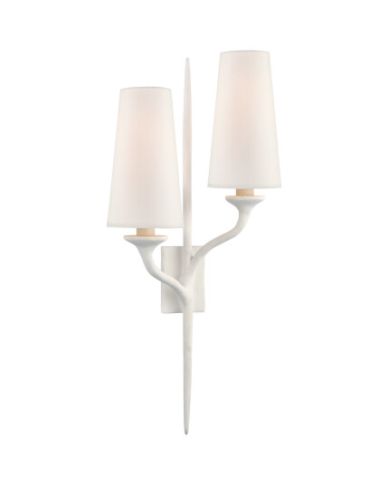 Visual Comfort Iberia Double Right Sconce Plaster Whites Visual Comfort Iberia Double Right Sconce Plaster Whites