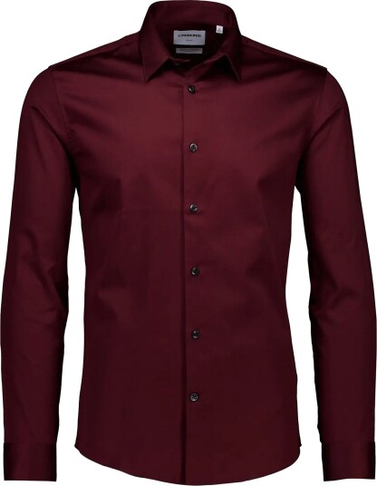 Lindbergh Plain Sateen Superflex L/S BURGUNDY M Lindbergh Plain Sateen Superflex L/S BURGUNDY M